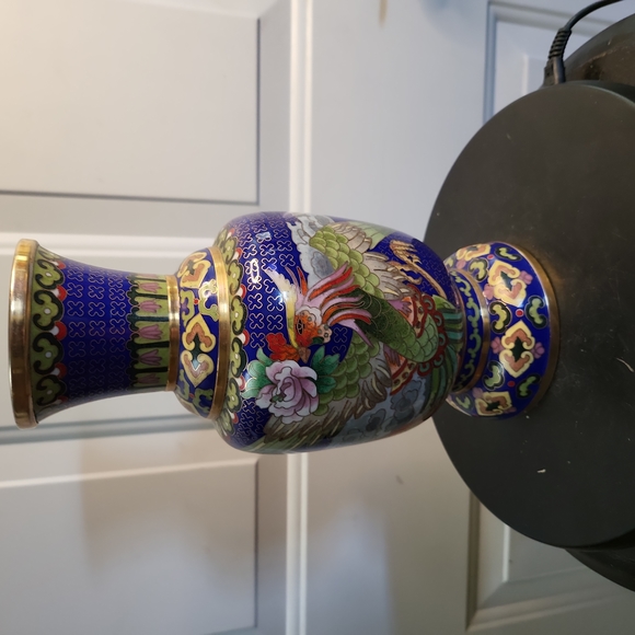 Other - Vintage Chinese Cloisonne Enamel Phoenix Vase